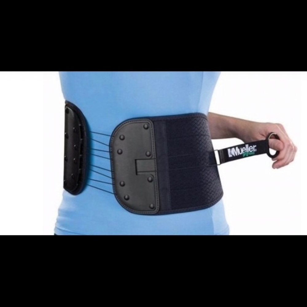 Mueller high-end lumbar and abdominal support.